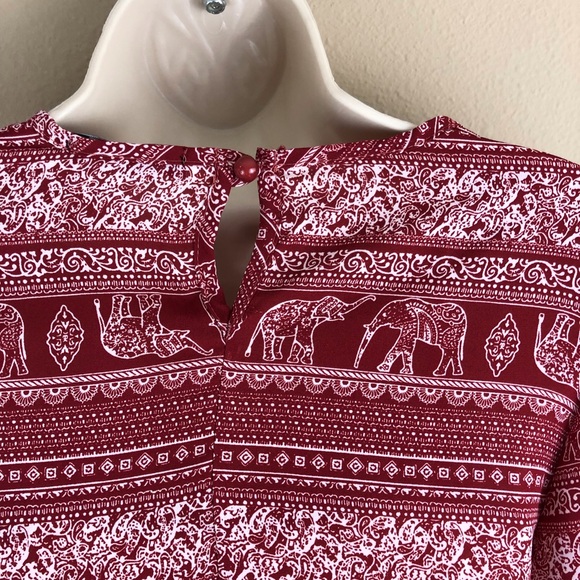 See You Monday Red Fringe Top - Picture 5 of 16